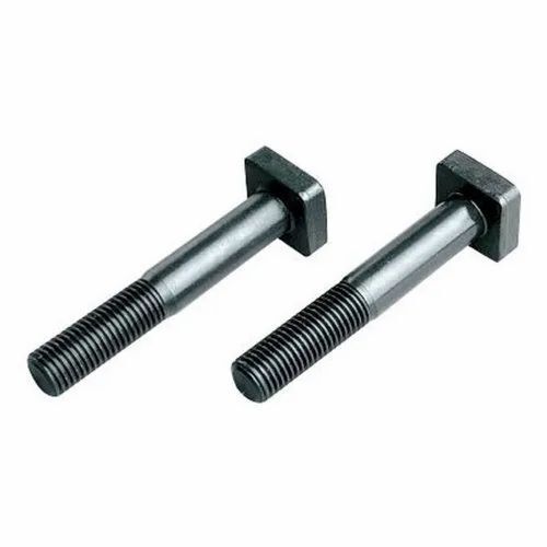 Square Head Bolt - Tempered Steel, Chrome Plated, Silver Color | Square-Shaped Head for Easy Gripping, Resistant to Slipping, Ideal for Heavy-Duty Applications, Button Hexagon Socket Design