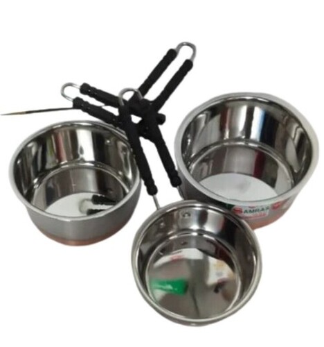 Ss Saucepan 18g - Stainless Steel, Lightweight Design | Anti-rust Metal, Quality Tested, New Only