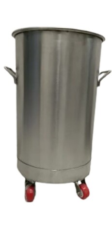 Stainless Steel Container With Wheel