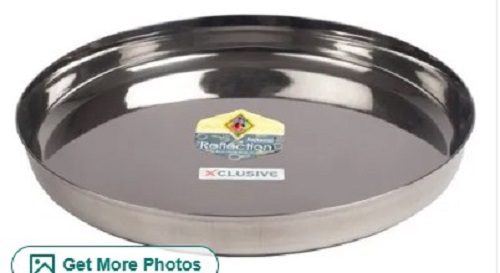 Stainless Steel Plain Dinner Plates