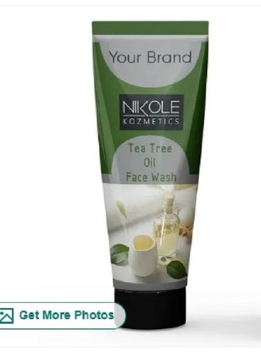 Tea Tree Oil Face Wash - Herbal Gel Formula for All Skin Types | Breathable Aroma, Standard Quality, Zero Side Effects