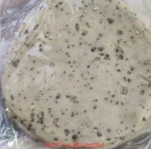 Urad Punjabi Papad - Round, Crispy Vegetarian Snack | Salty Flavor, Suitable for All Ages