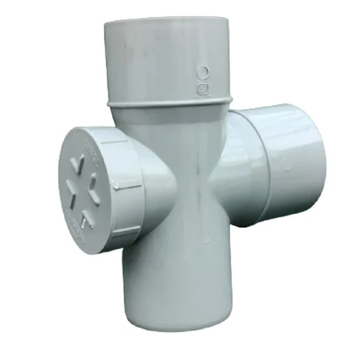 Waterflo UPVC SWR Door Tee - 3/4 Inch Round Grey | Durable UPVC Efficient Water Flow Corrosion and Chemical Resistant Easy Installation