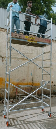 03.20Mtr Platform Single Width Aluminium Mobile Scaffolding Tower