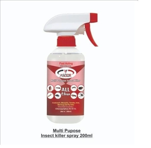 250ml Insect Repellent Spray - Liquid Spray, Home Pest Control for Bed Bugs, Mosquitoes, Cockroaches, Ants | Manual Power Source, Various Insect Control