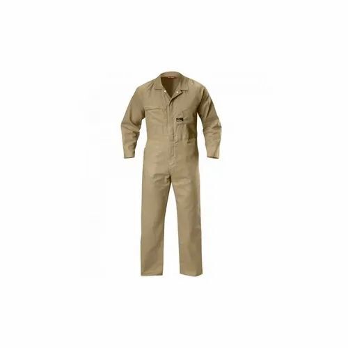 Brown Cotton Coverall