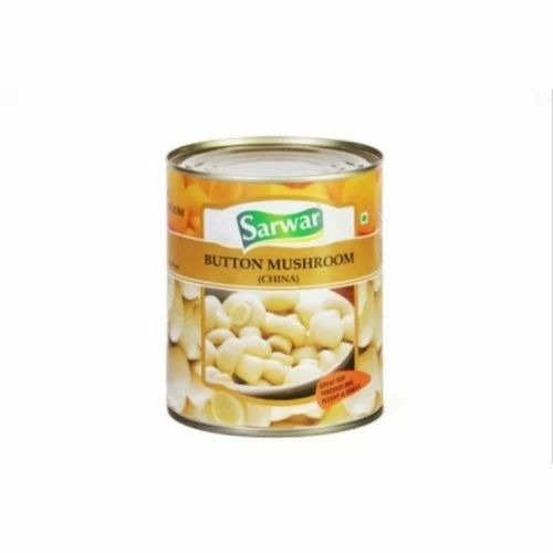 Canned Button Mushroom China - Organic Tin Can 850 gm | Ingredients: Button Mushroom, Shelf Life: 6 Months, Type: Canned Food