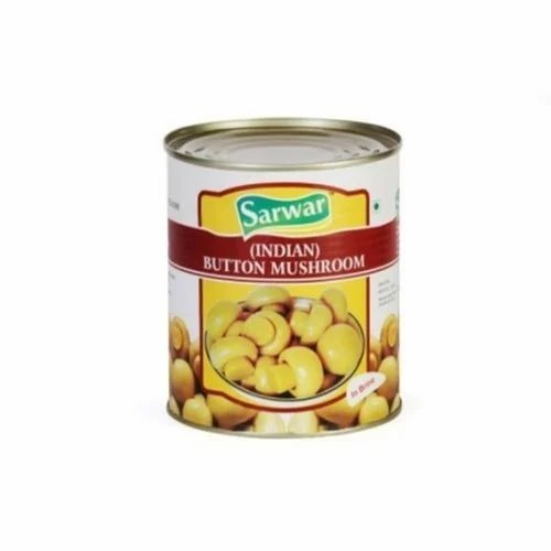 Canned Button Mushroom Indian - Tin Can 850 gm, Organic, Shelf Life 6 Months, Ingredients: Button Mushroom