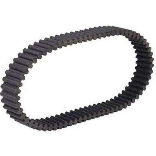 Double Sided Timing Belt - 21/32'' Black Rubber | Dual Drive, Heat, Oil, and Abrasion Resistant, Ideal for Industrial and Automotive Applications