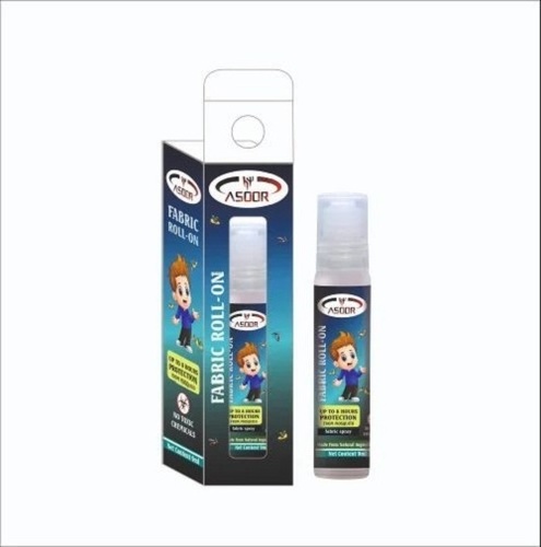 Fabric Roll On - 9ml Liquid, Yellow Color | Fresh Lemon Grass Fragrance, No Toxicity, Ideal for Mosquito Repellent on Fabric
