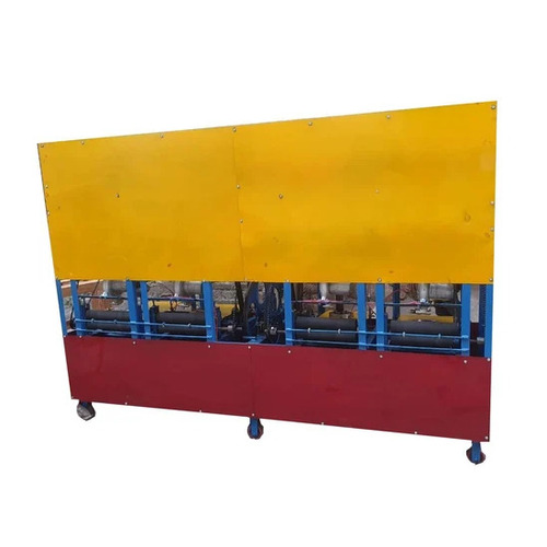 Fully Automatic Four Die Paper Plate Making Machine - Mild Steel, 14 Inch Diameter, Yellow and Brown Finish | 3000 Plates/hr Capacity, 230V, Human Machine Interface Control