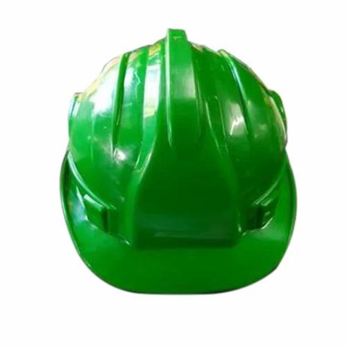 Green Safety Helmet - Plastic, Small Size | Open Face Style, ISI Certified for Workplace Safety