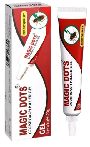 Magic Dot Cockroach Killer Gel - Gel Form, Tubular Packaging | Effective Pesticide for Cockroach Repellent