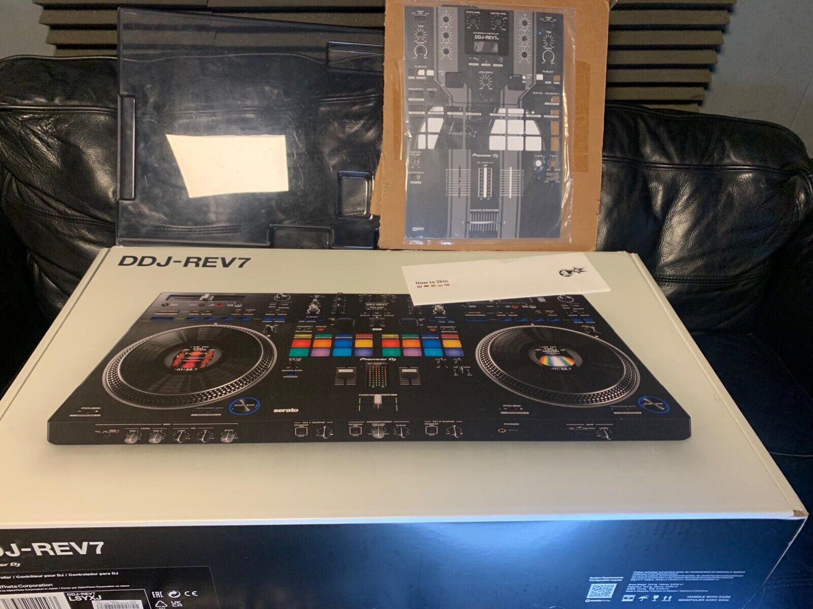 Original New Authentic Pioneer DJ DJ Controller, Black (DDJ-REV7)
