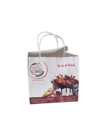 Hand Made Paper Cake Bag - Biodegradable, Moisture Proof, Recyclable | Rope Handle Design for Eco-Friendly Packaging