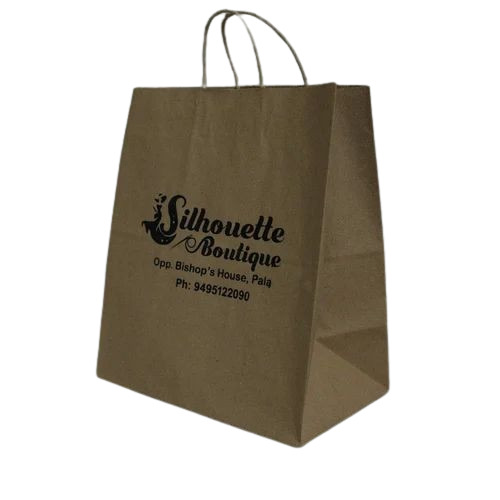 Printed Brown Paper Carry Bag