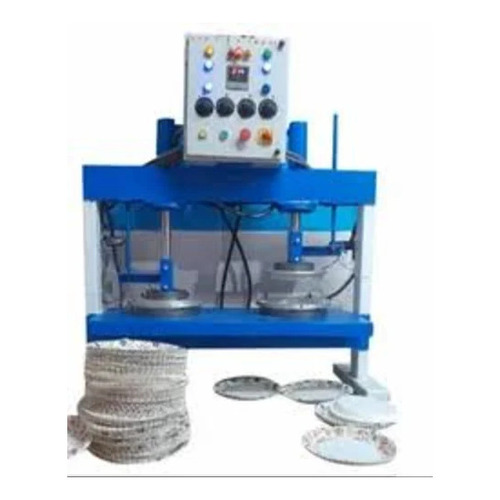 Semi Automatic Hydraulic Paper Plate Making Machine - Mild Steel, 220V, 50Hz | User-Friendly Interface, Customizable Sizes, High Production Capacity, Energy-Efficient Operation