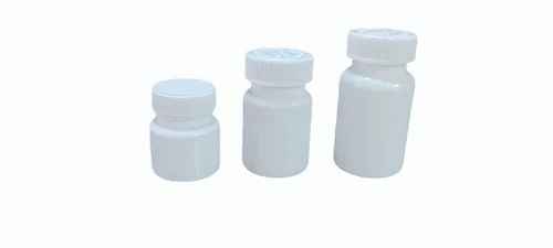 Tablet Plastic Container - LDPE & PP, Size 1000ml, White Color, Oval Shape, Narrow Flip Top Lid, Hard Texture, Heat Resistant, Non Breakable, Eco Friendly, Perfect Shape with Multiple Thickness Options