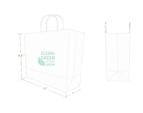 White Shopping Paper Bag