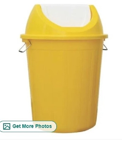 Yellow PVC Dustbin