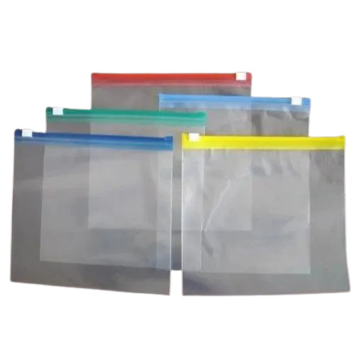 Zipper Bag - HDPE Material, Standard Design , Transparent for Grocery Use