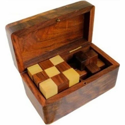 2 In 1 Wooden Puzzle Box Set