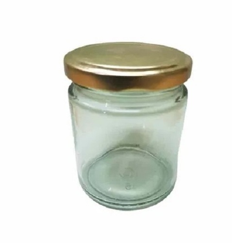 200g Glass Storage Jar - Glass Material Round Shape Transparent Color | New Condition Tested for Quality Plain Design Timely Delivery