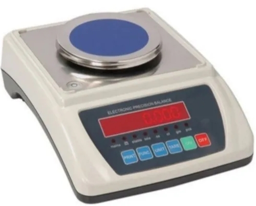Analytical Balance - Steel, Digital Display, White | High Precision, Sensitive Measurements, Stable Platform, Auto-Calibration, Taring Function, User-Friendly Interface, Low Vibration, Durable