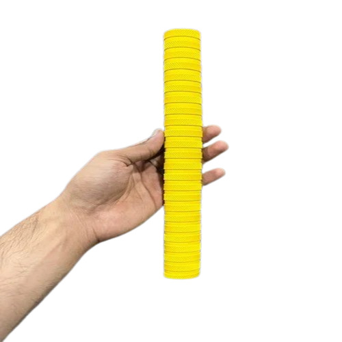Cricket Yellow Bat Grip - Rubber, Large Size | Light Weight, Durable, Suitable for Adult Cricket Bat Applications, Various Colors Available