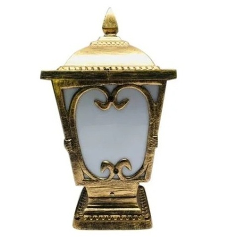 Decorative Light - 7W LED Indoor Lighting, Plain Golden Square Design in Brass Material