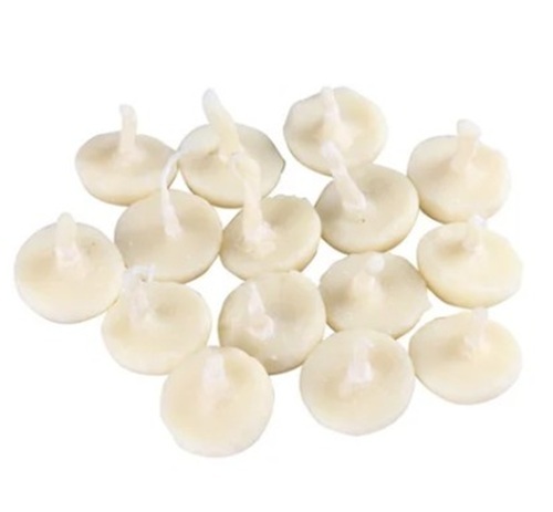 Desi Ghee Diya Wicks - Matte Finish, White Color for Festival Gifting and Celebrations
