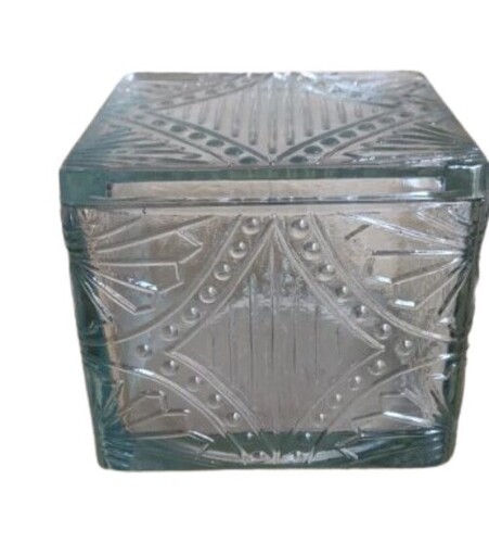 Designer Square Glass Jar