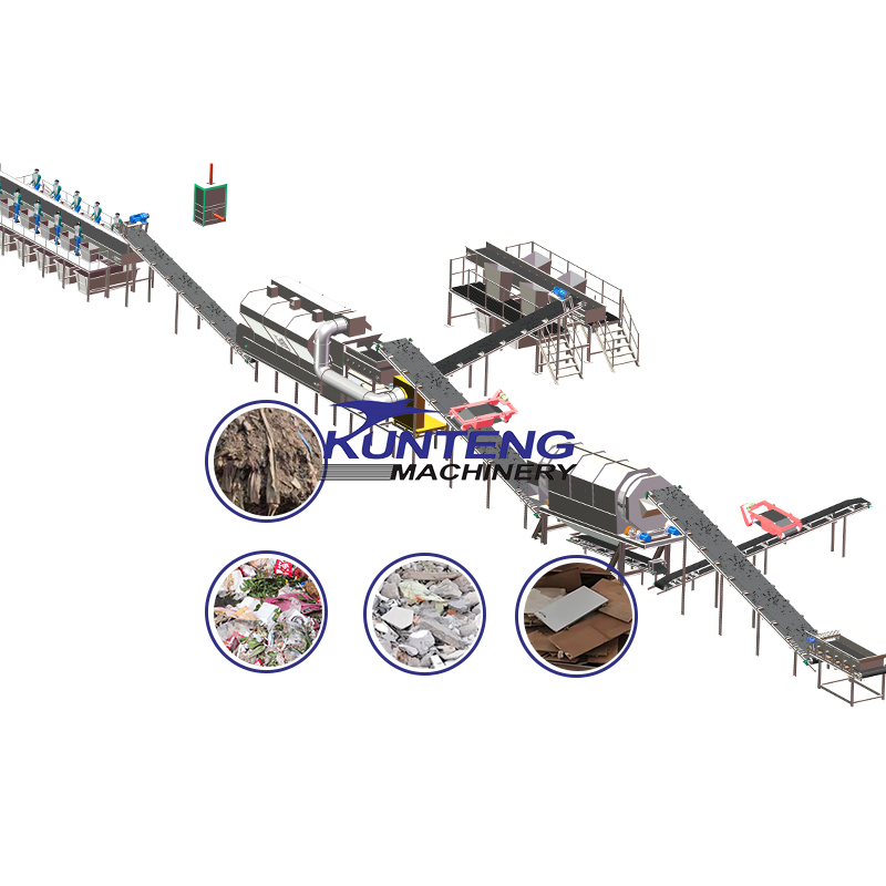 Domestic Garbage Recycling Equipment Waste Sorting Line