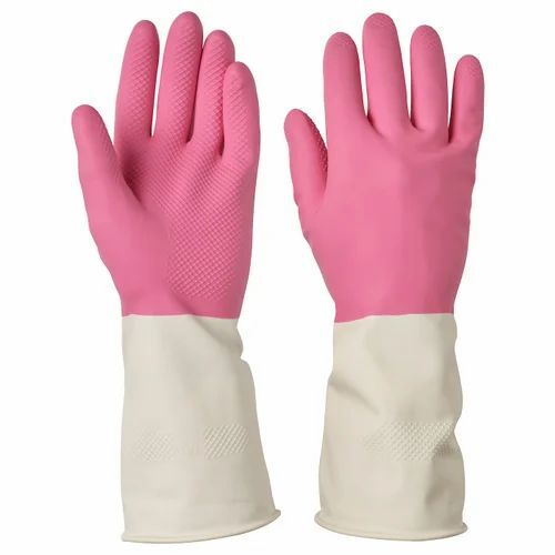 Double Color Rubber Hand Glove