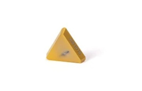 Face Milling Insert - Metal Construction, Yellow Color | Suitable for Industrial Coating Applications Using CVD Technology