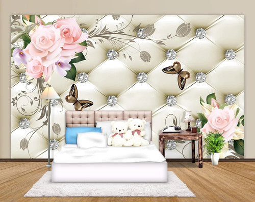 Flower Design Bedroom Wall Paper - Feature: Anti Curl