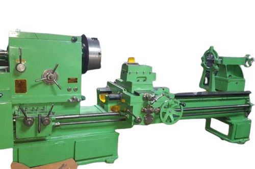 Heavy Duty Lathe Machine - Metal, Bed Length 10 Feet, Swing Over Bed 32 Inches, Bed Width 18 Inches, 8 Spindle Speeds, High Performance, Green