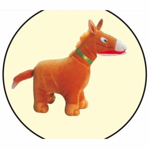 Horse Animal Soft Toy - Color: Brown