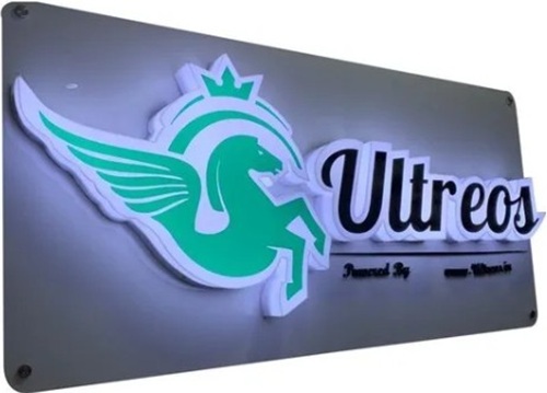 Led Acrylic Vinyl Glow Sign Board