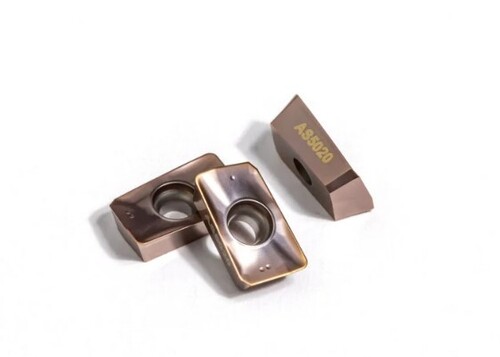 Milling Insert - APMT Type, PVD Coated Golden Finish, Compatible with SS/MS/P20/Hot Die Steel/Super Duplex, New Condition