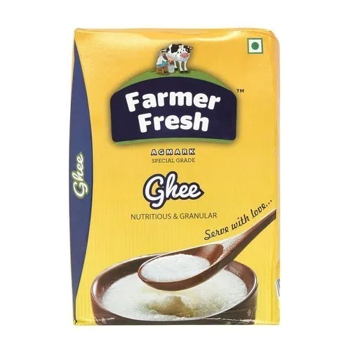 Organic Fresh Ghee - Liquid, 1 L Bottle | White Color, Shelf Life 12 Months, Suitable for Adults, Children, and Old-Aged Users