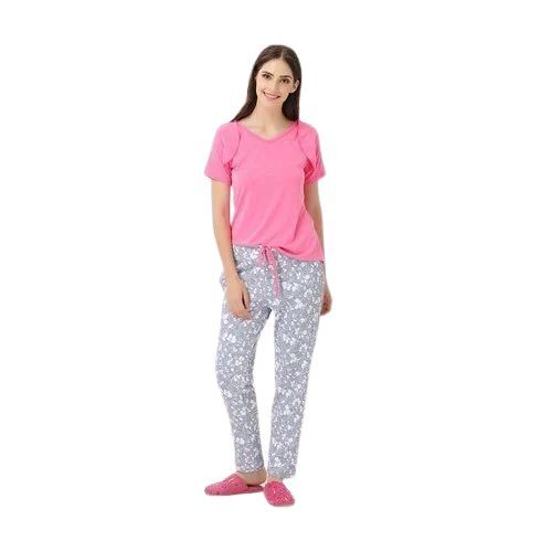 Cotton Pajama Set - Medium, Large, Small, XXL | Soft Fabric, Comfortable Fit, Breathable, Elastic Waistband, Attractive Printed Design, Lightweight, Stretchable, Wrinkle-Resistant
