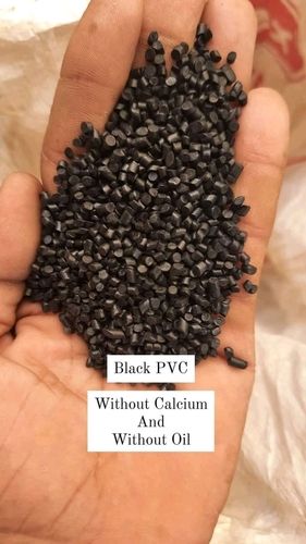 PVC Recycled Granules - Eco-friendly Recycled Black PVC Material | Durable, Non-toxic Raw Material for Manufacturing Pipes, Tiles, and Profiles