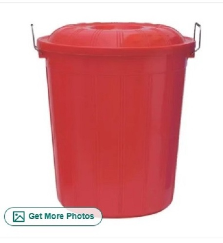 Red Round Pvc Dustbin - Various Sizes Available Easy To Clean And Spacious Quality Tested And Timely Delivered