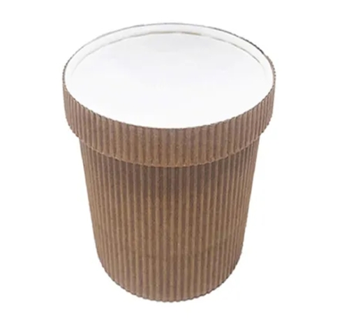 Ripple Paper Food Container With Lid