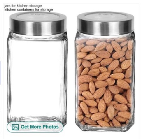 Transparent Glass Food Container - Solid Glass, Customizable Size, Transparent Color | Resistant to Cracks, Plain Pattern, Quality Tested for Durability