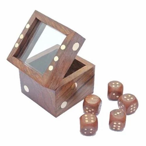 Wooden Dice Box Set