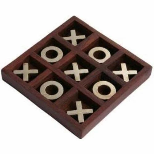 Wooden Tic Tac Toe Puzzle