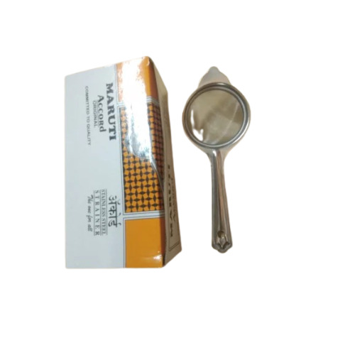 100ml Circular Tea Strainer - Stainless Steel, Chrome Finish, Corrosion Resistant | Ideal for Tea Straining at Home and Hotels, Easy to Use