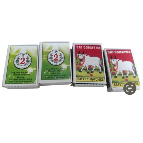 25 Stick ATM Safety Matches - Black Cardboard Box of 25, 38mm Carbonized Splint Length, Dotted Side Friction, Customized with Printed Logo